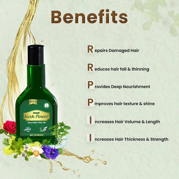 Kesh Power Ayurvedic Hair Oil and Shampoo for Hair fall