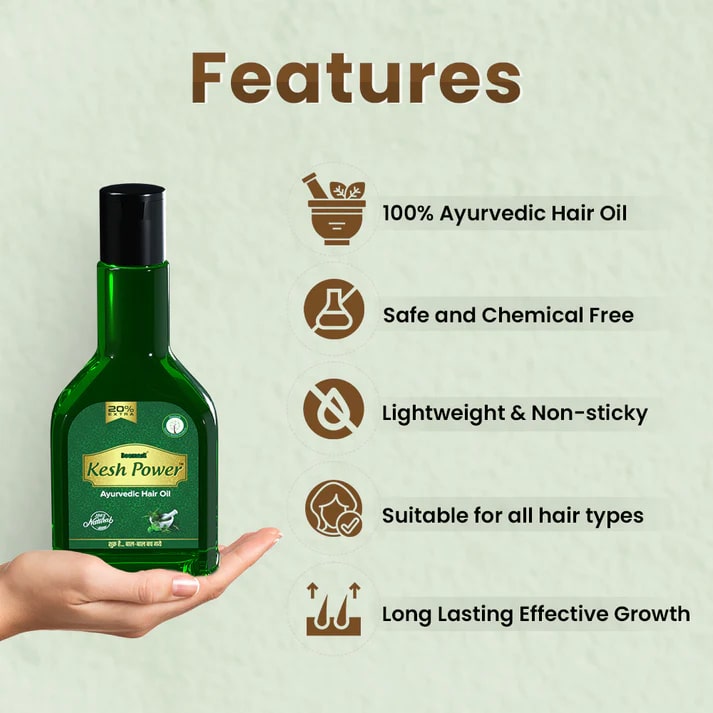 Kesh Power Ayurvedic Hair Oil and Shampoo for Hair fall