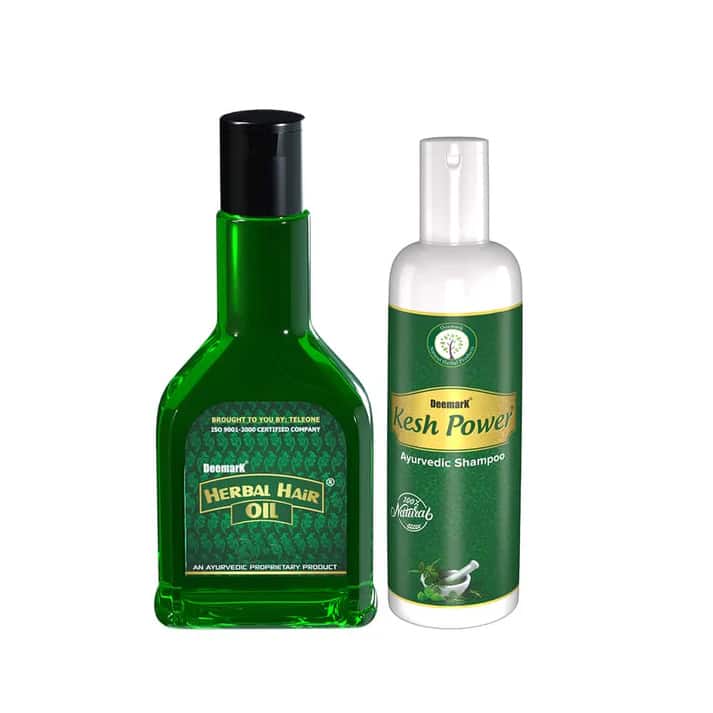Kesh Power Ayurvedic Shampoo & Herbal Hair Oil for Healthy Hair