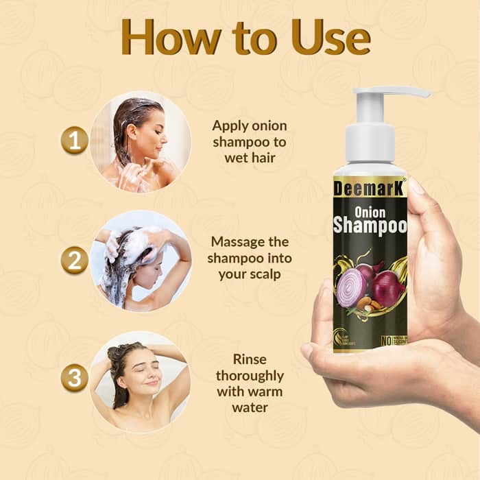 Onion Shampoo for Natural Hair Growth & Dandruff Control