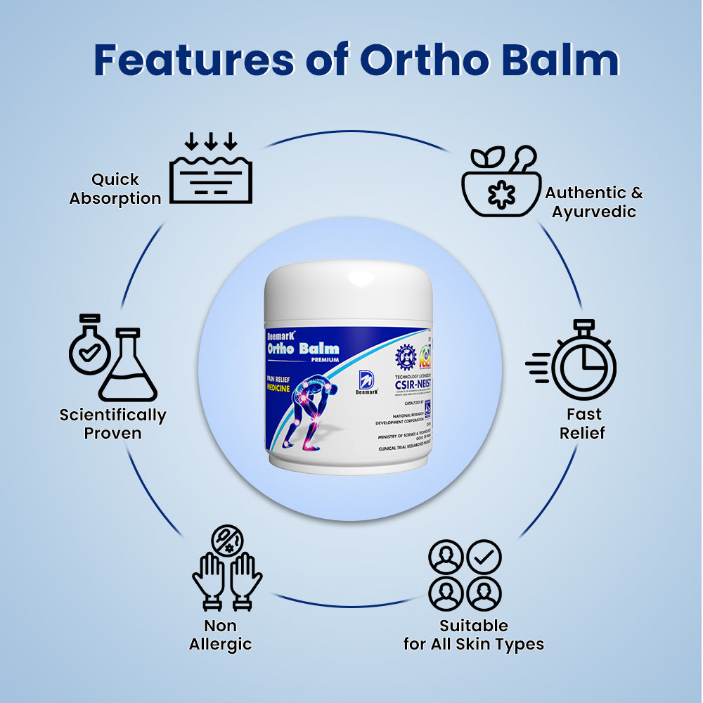 Ortho Balm - Ayurvedic Pain Relief Balm for muscle & joint pain