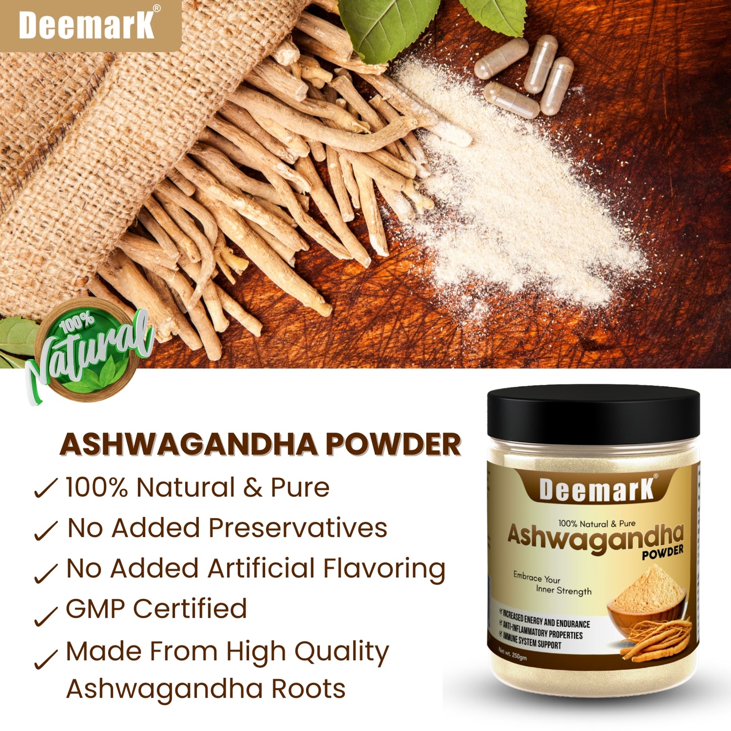 Deemark Ashwagandha Powder