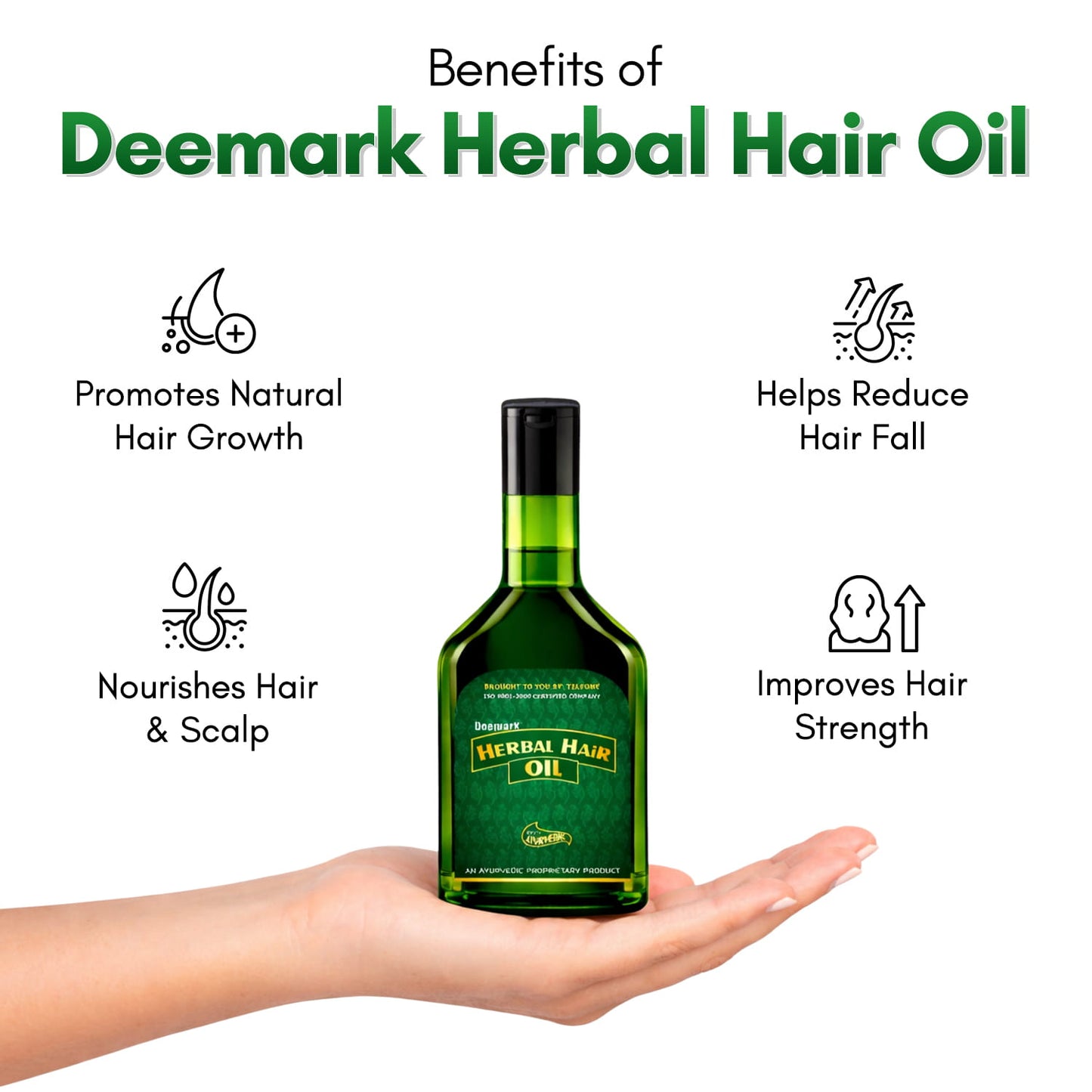 Herbal Hair Oil to Control Dandruff & Hair Fall