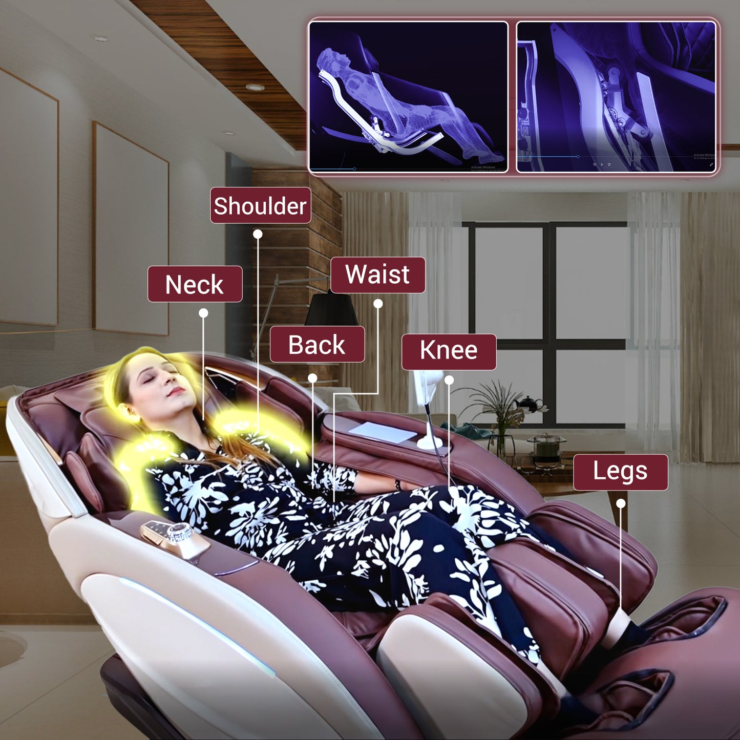 Deemark Massage Chair: Ultimate Comfort and Relaxation ( SB008 WLT3266)