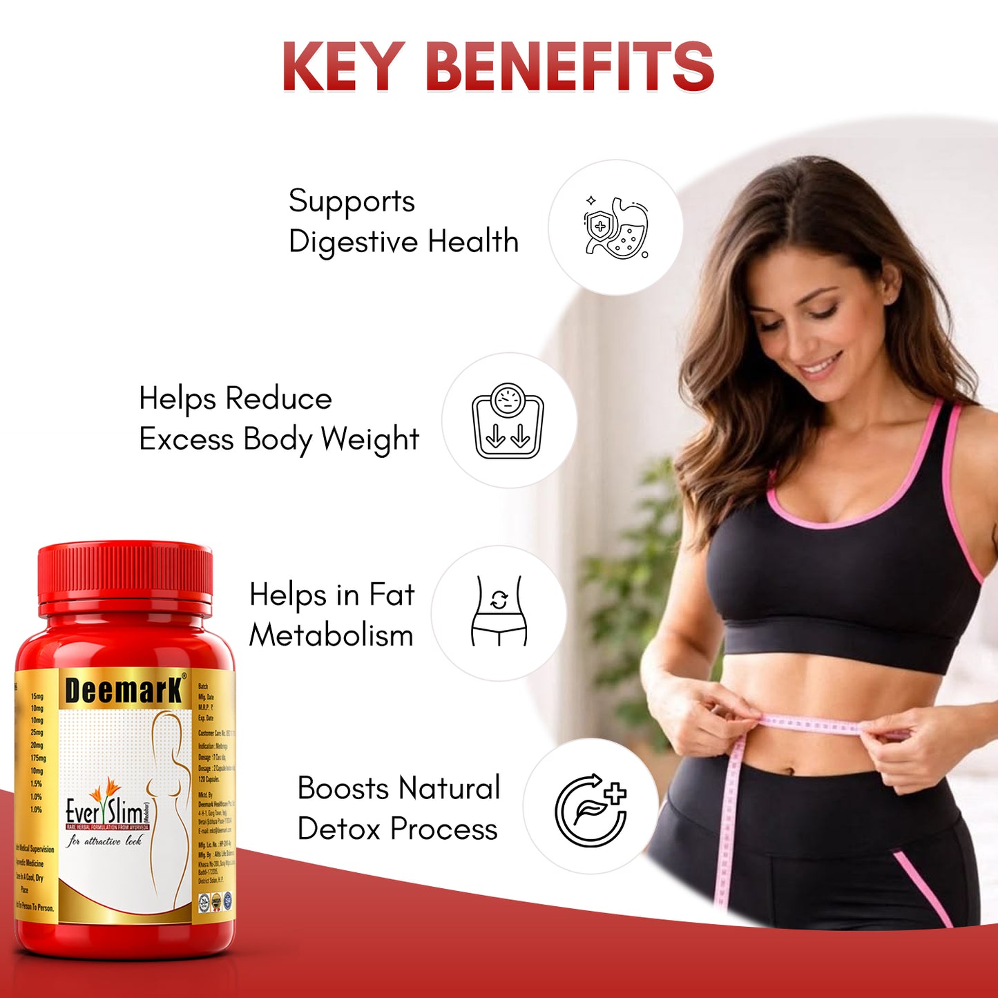 Ever Slim Herbal Capsules for Fat Burn & Weight Loss