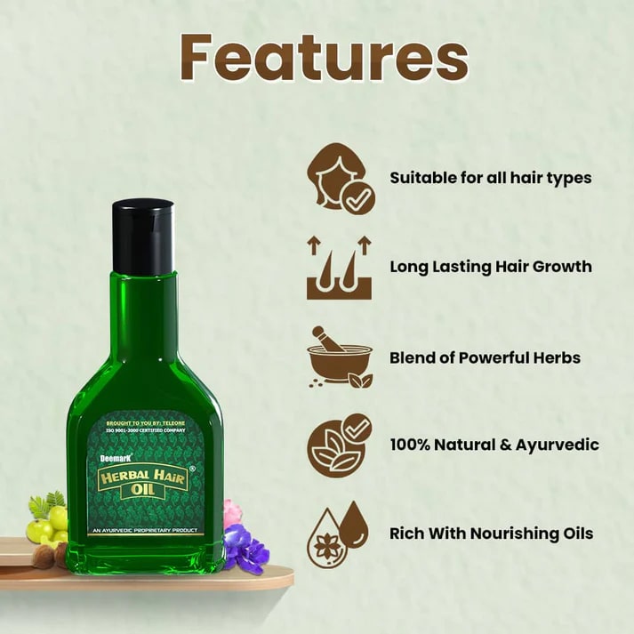 Herbal Hair Oil to Control Dandruff & Hair Fall