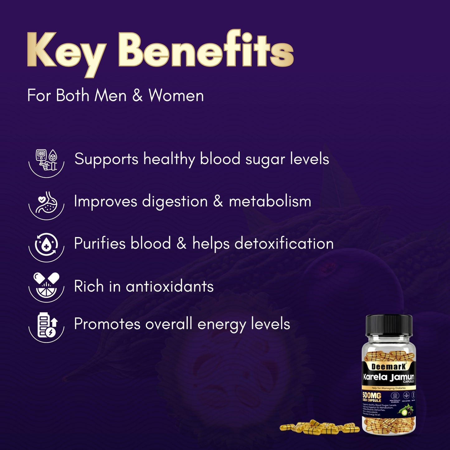 Deemark Karela Jamun Capsules