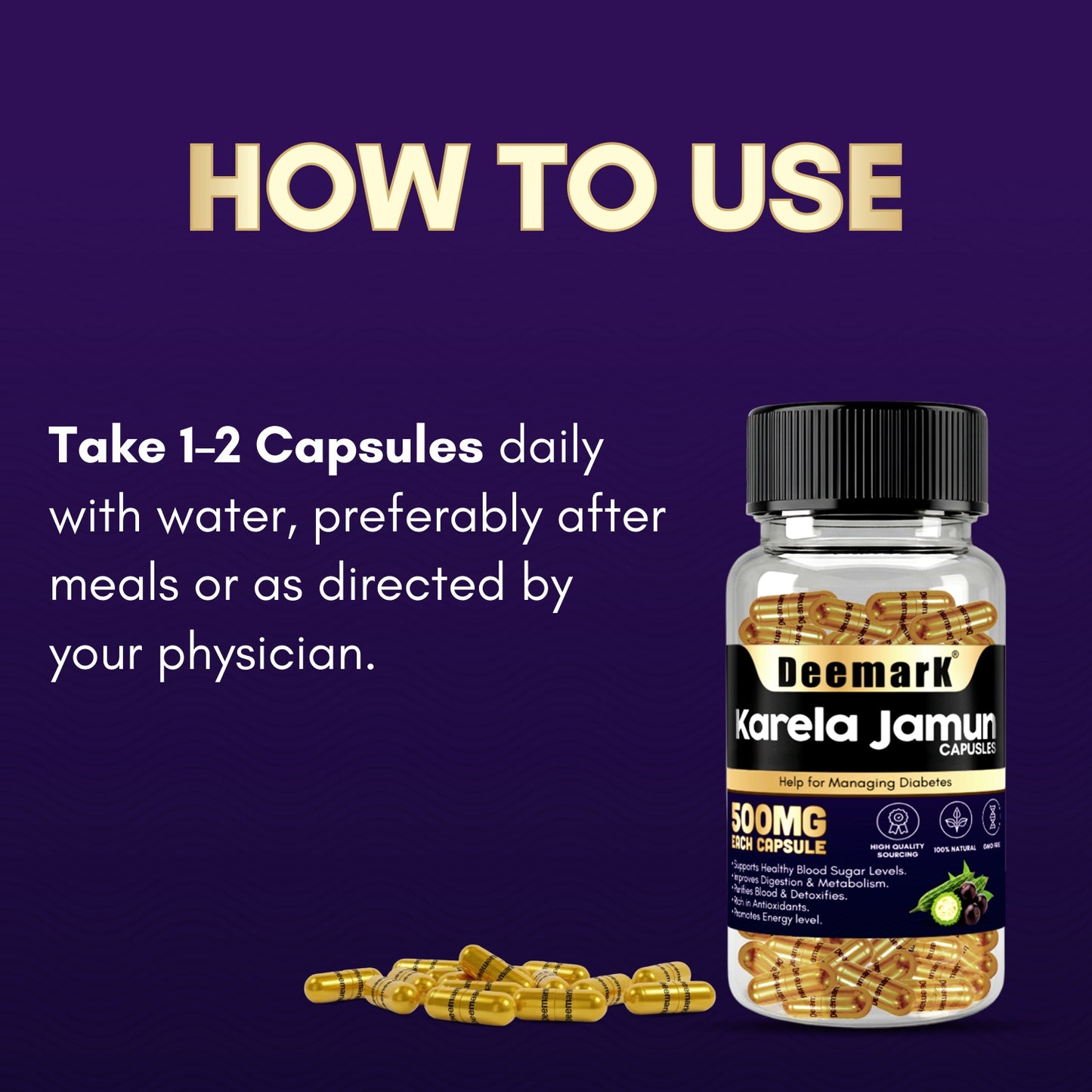 Deemark Karela Jamun Capsules