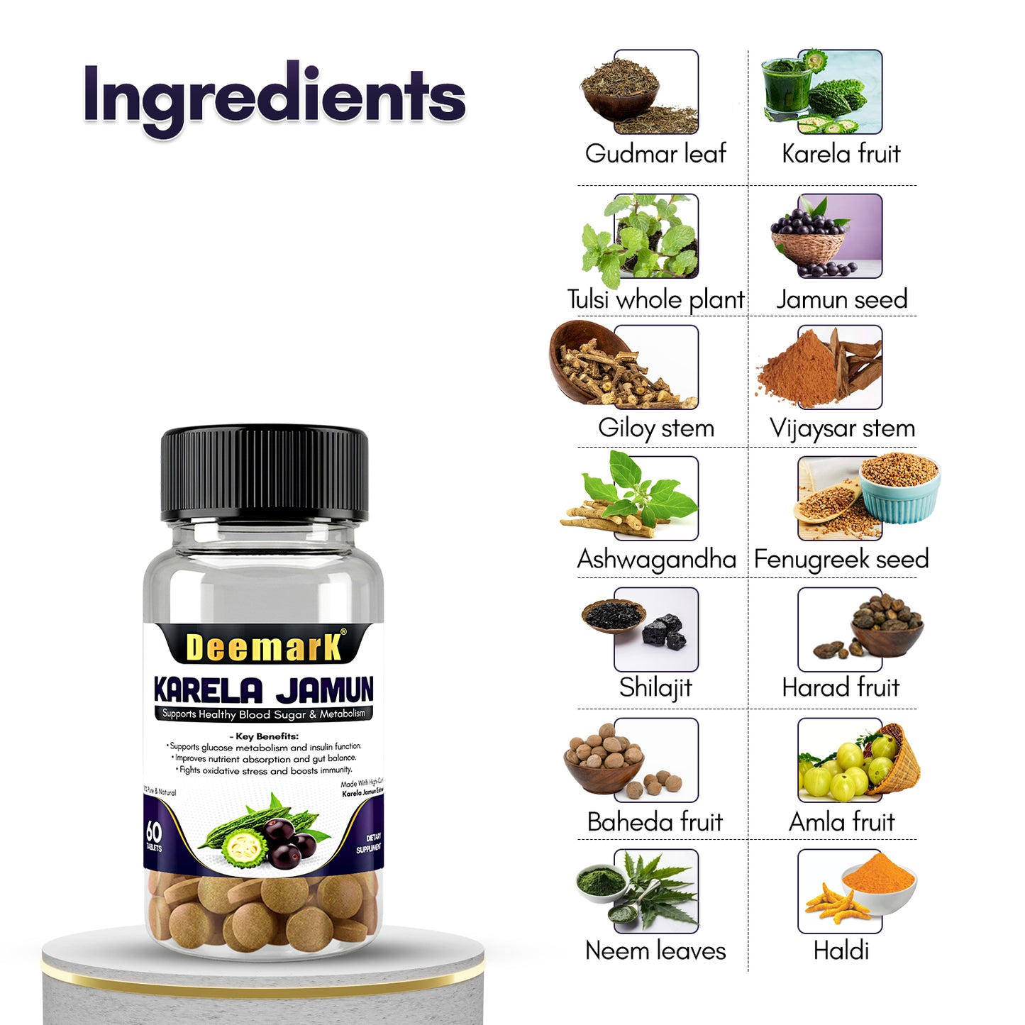 Deemark Karela Jamun Tablet