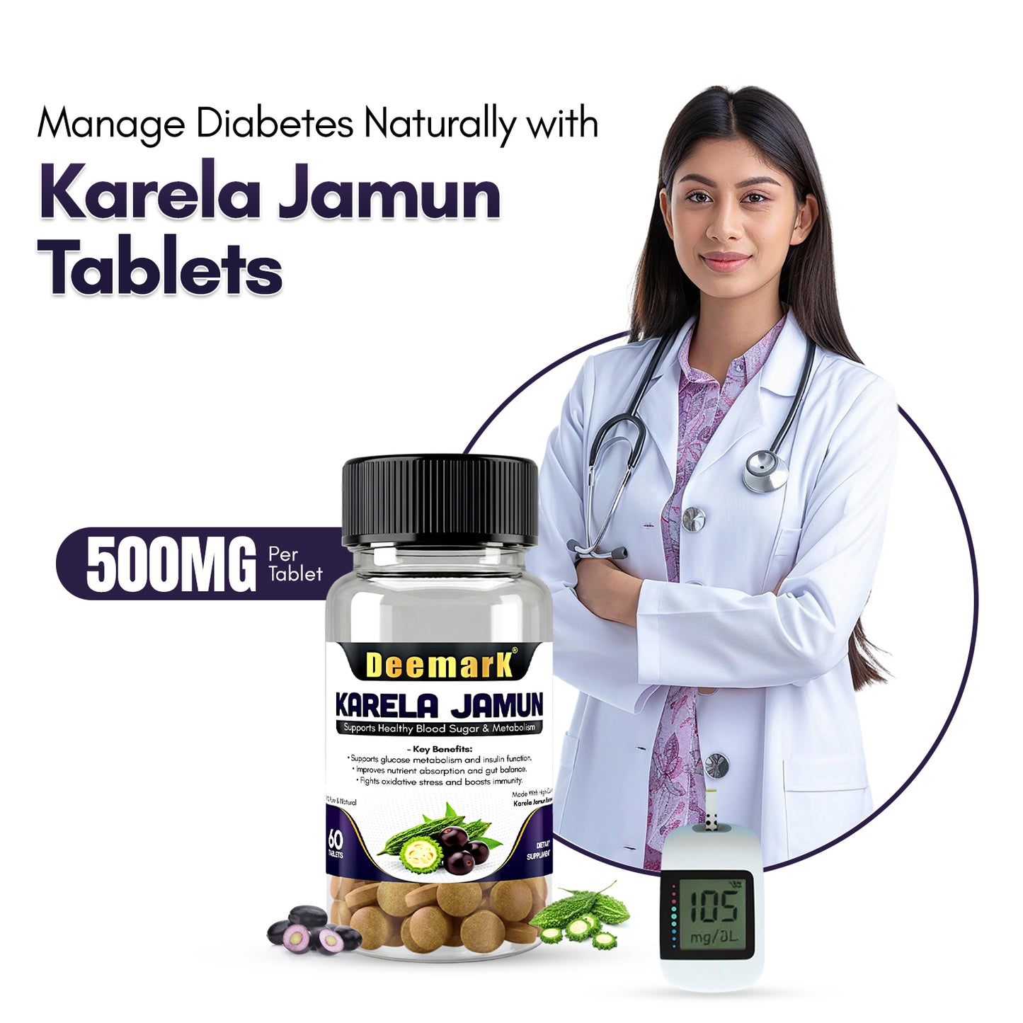 Deemark Karela Jamun Tablet