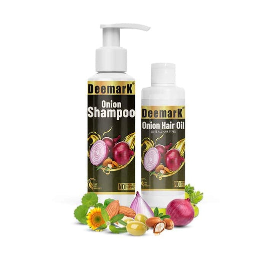 Onion Hair Oil & Shampoo for Fast Hair Growth