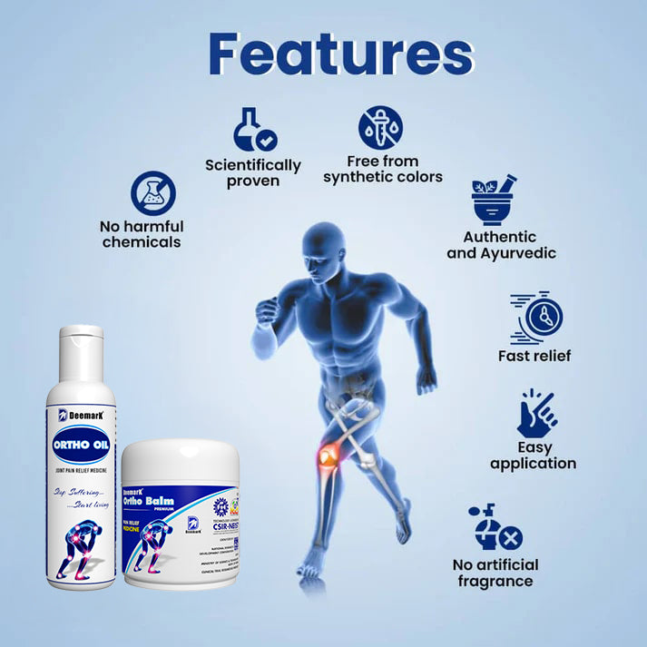 Ortho Balm & Oil for Joint and Muscle Pain