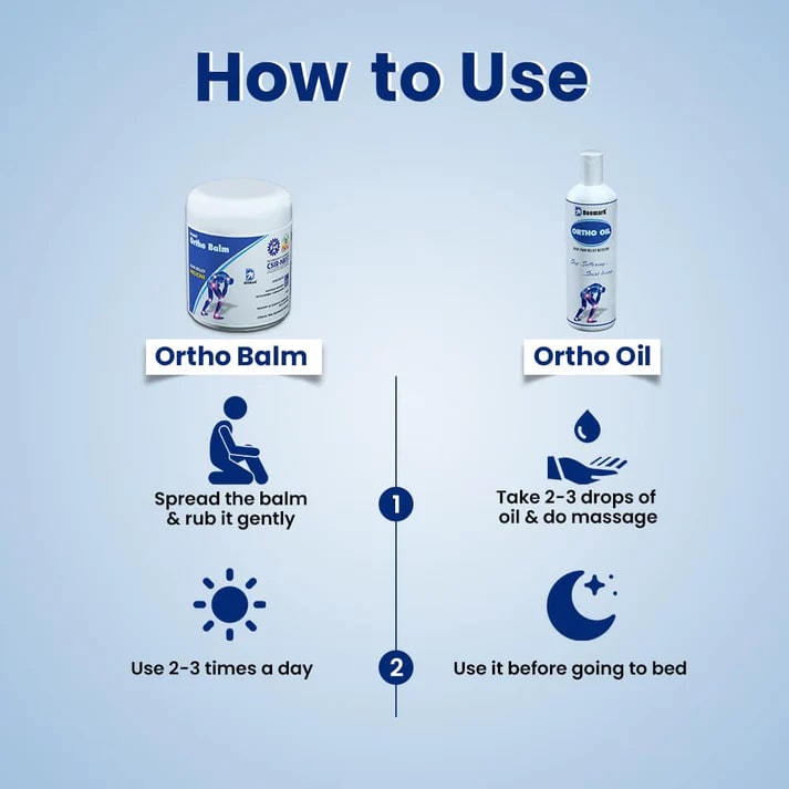 Ortho Balm & Oil for Joint and Muscle Pain