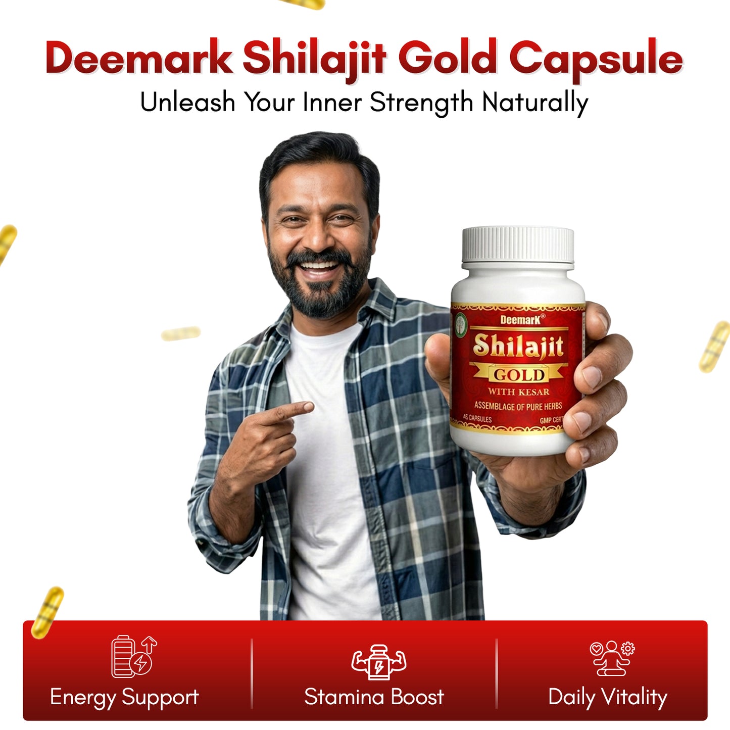 Shilajit Gold - Ayurvedic Health Supplement for Boosting Stamina & Power in Men and women