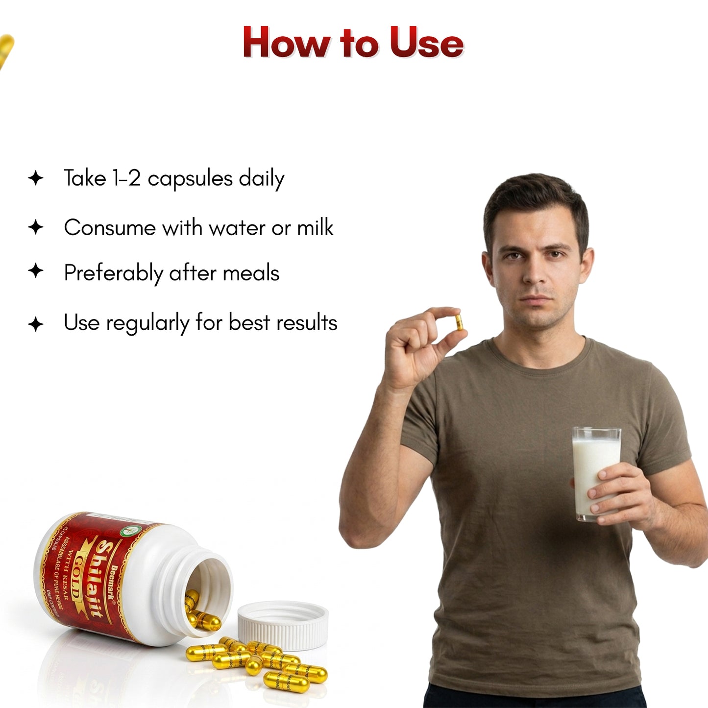Shilajit Gold - Ayurvedic Health Supplement for Boosting Stamina & Power in Men and women