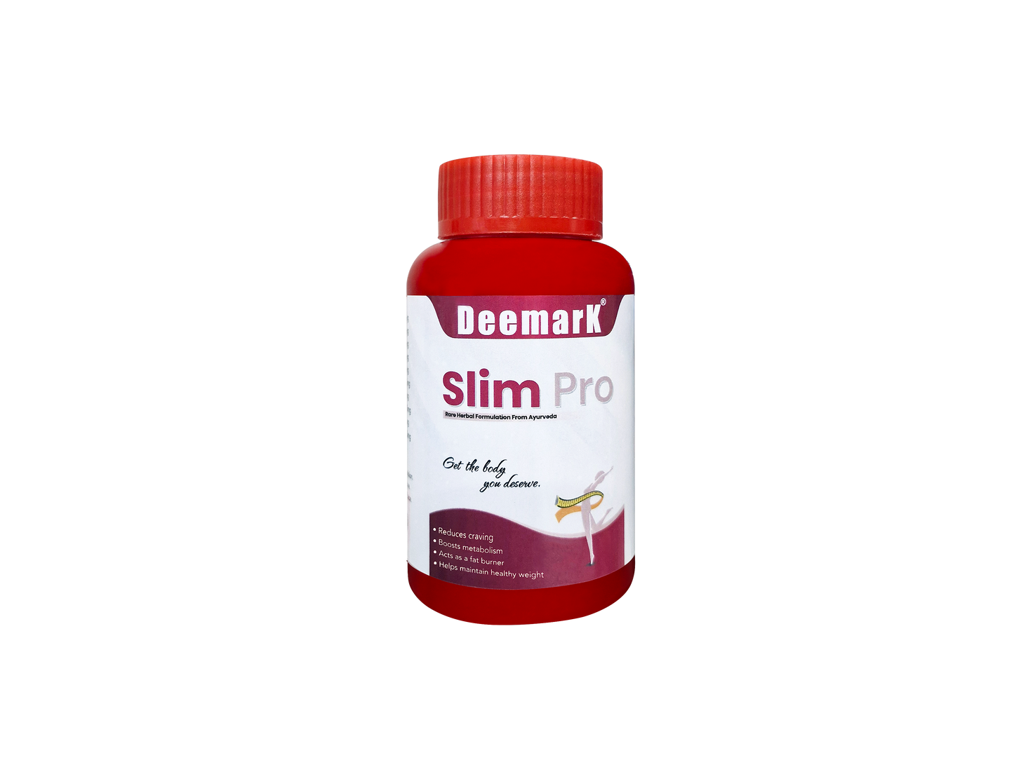 Deemark Slim Pro Ayurvedic Weight Loss Supplement | Natural Fat Burner | Metabolism Booster for Men & Women