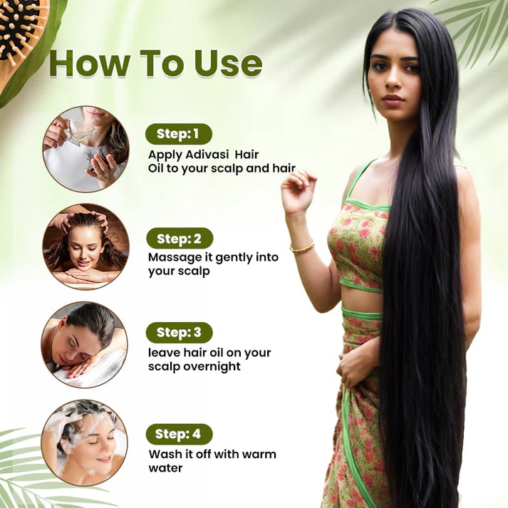 Adivasi Herbal Hair Oil for Hair Growth & Hair fall Control