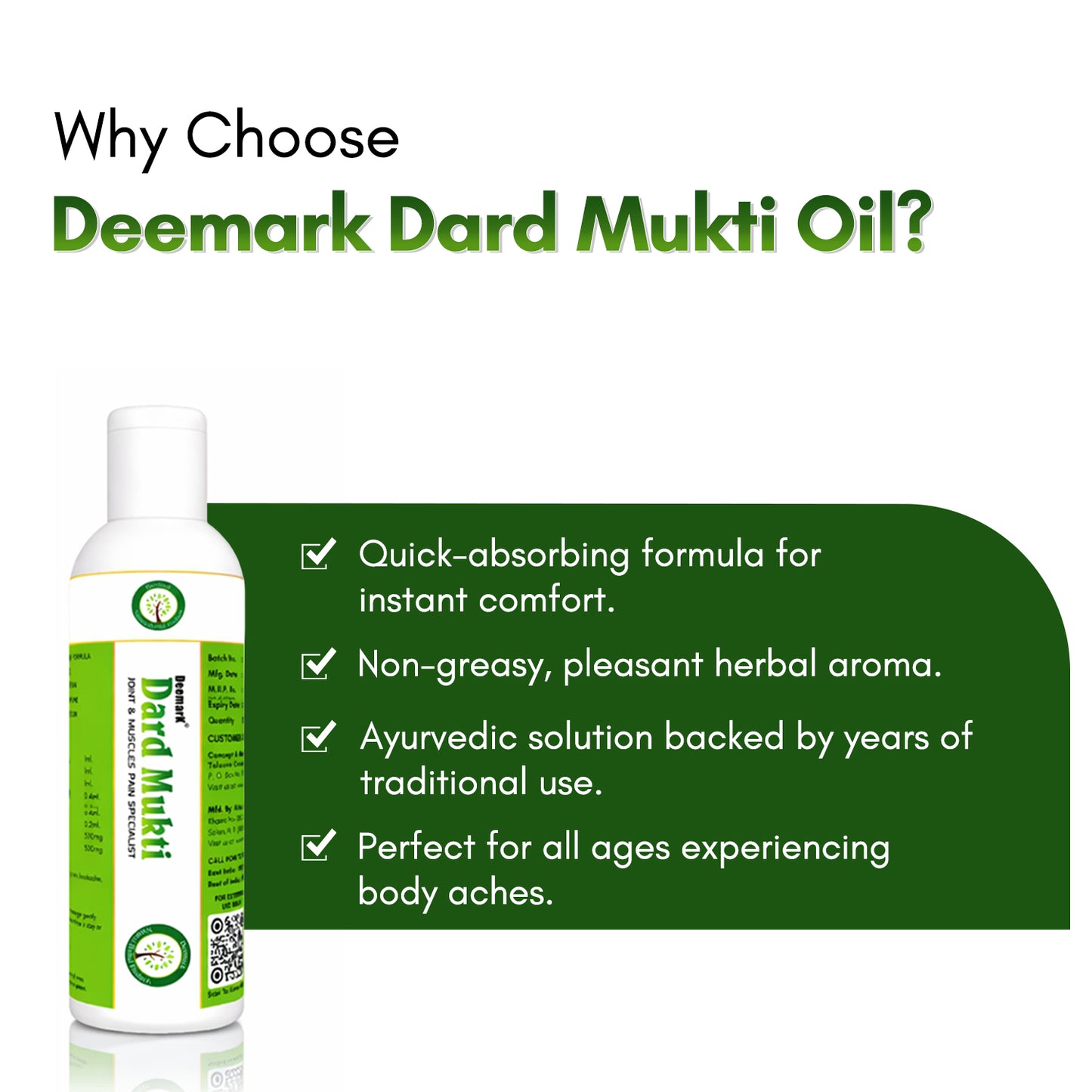Dard Mukti Oil - A Natural Ayurvedic Pain relief oil for Joint & Muscle pain
