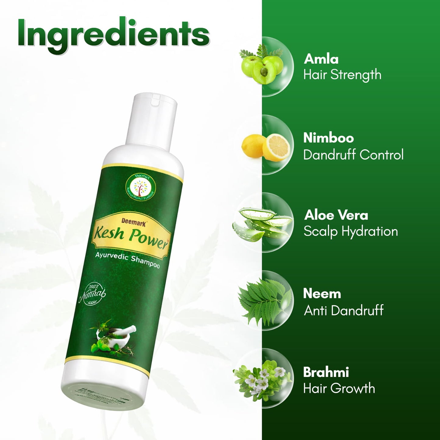 Kesh Power Ayurvedic Shampoo To Control Hair Fall & Dandruff
