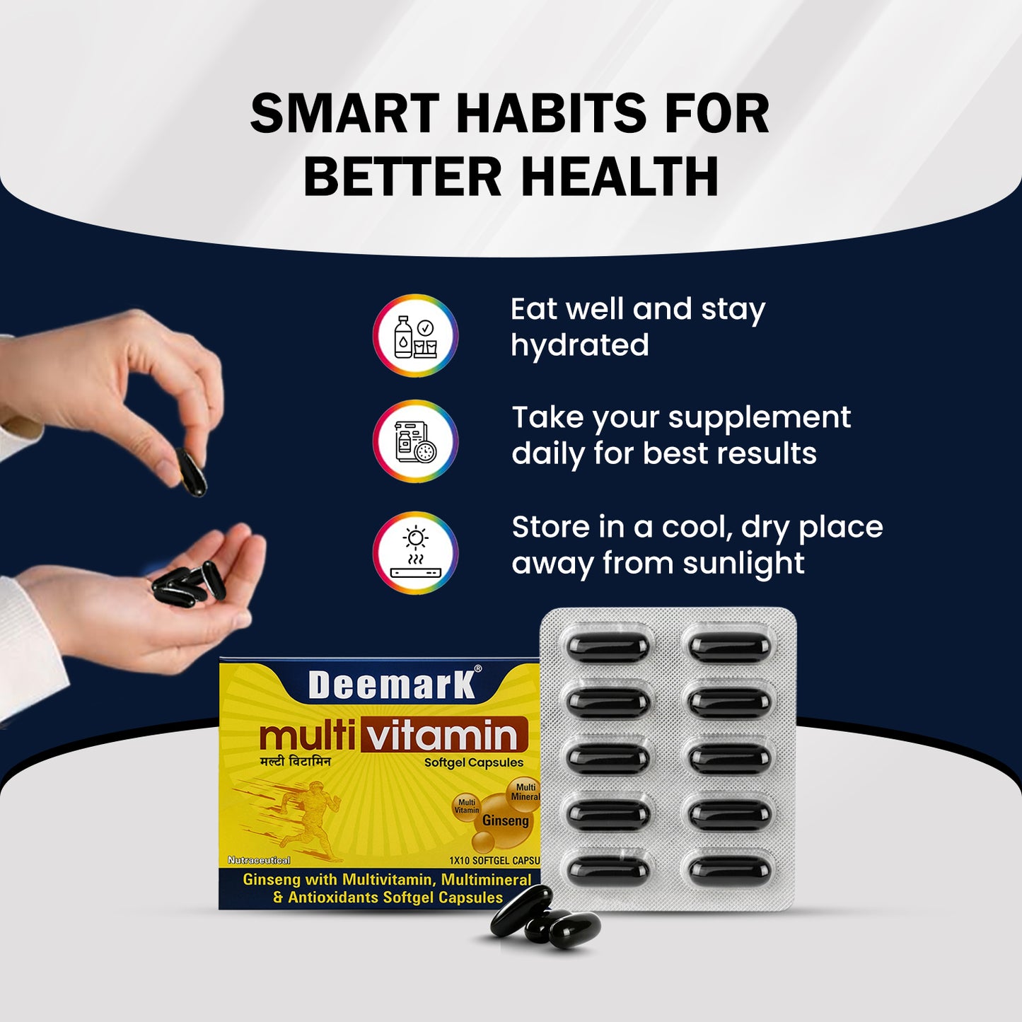 Deemark Daily Multivitamin Softgel Capsules